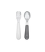 OXO Tot On the Go Fork And Spoon Set-Grey