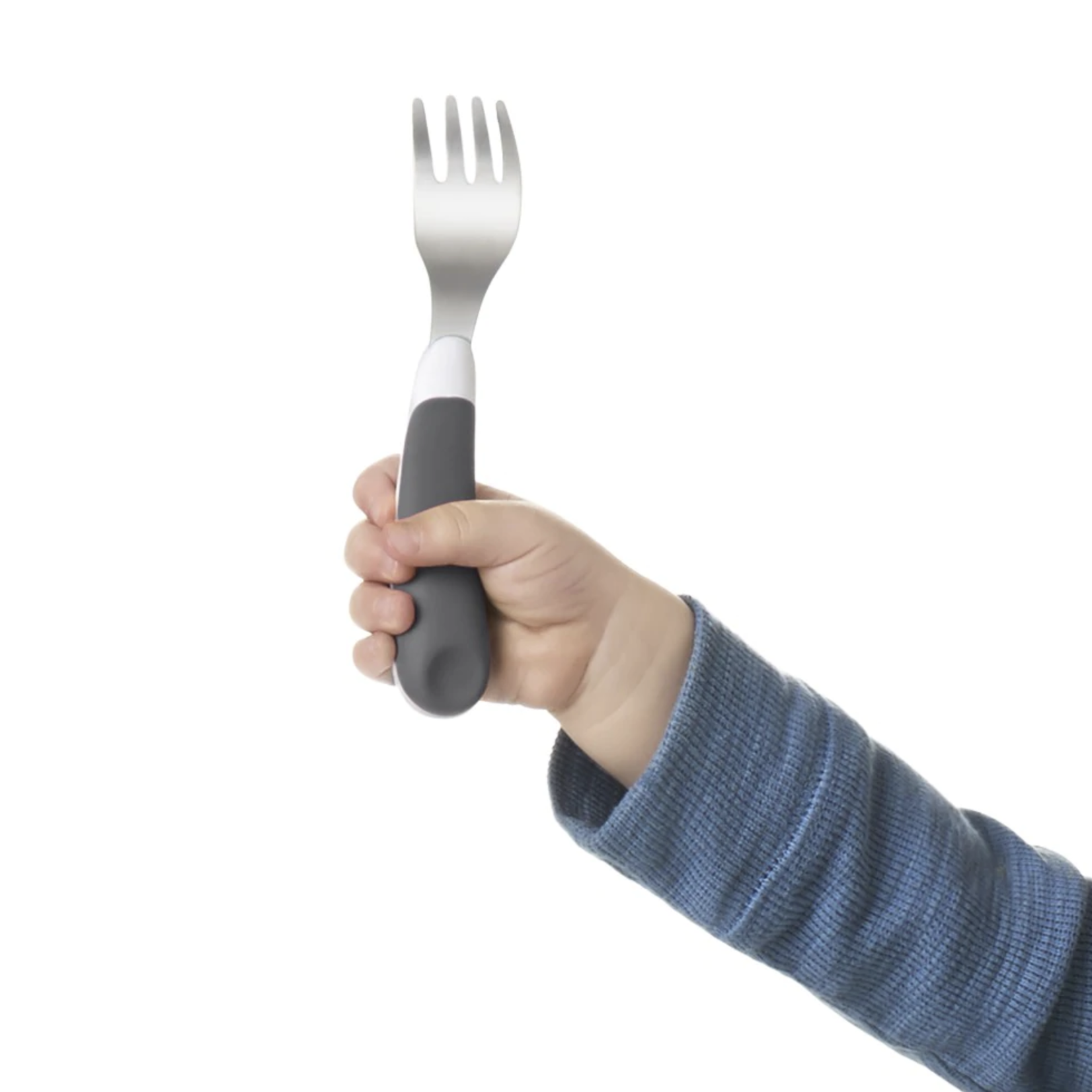 OXO Tot On the Go Fork And Spoon Set-Grey