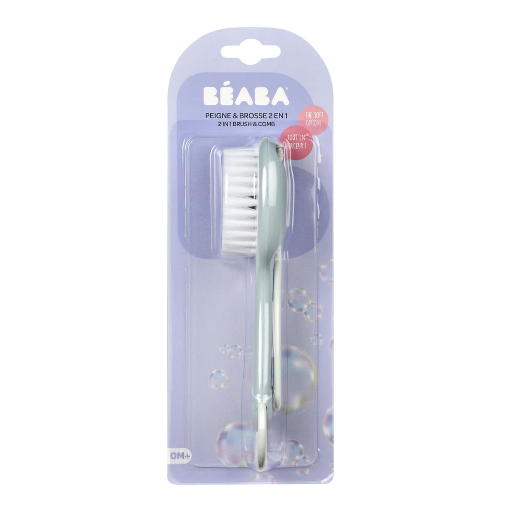 BEABA Baby Brush & Comb - Green Blue