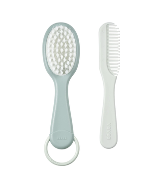 BEABA Baby Brush & Comb - Green Blue