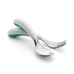 OXO Tot FORK & SPOON SET-TEAL