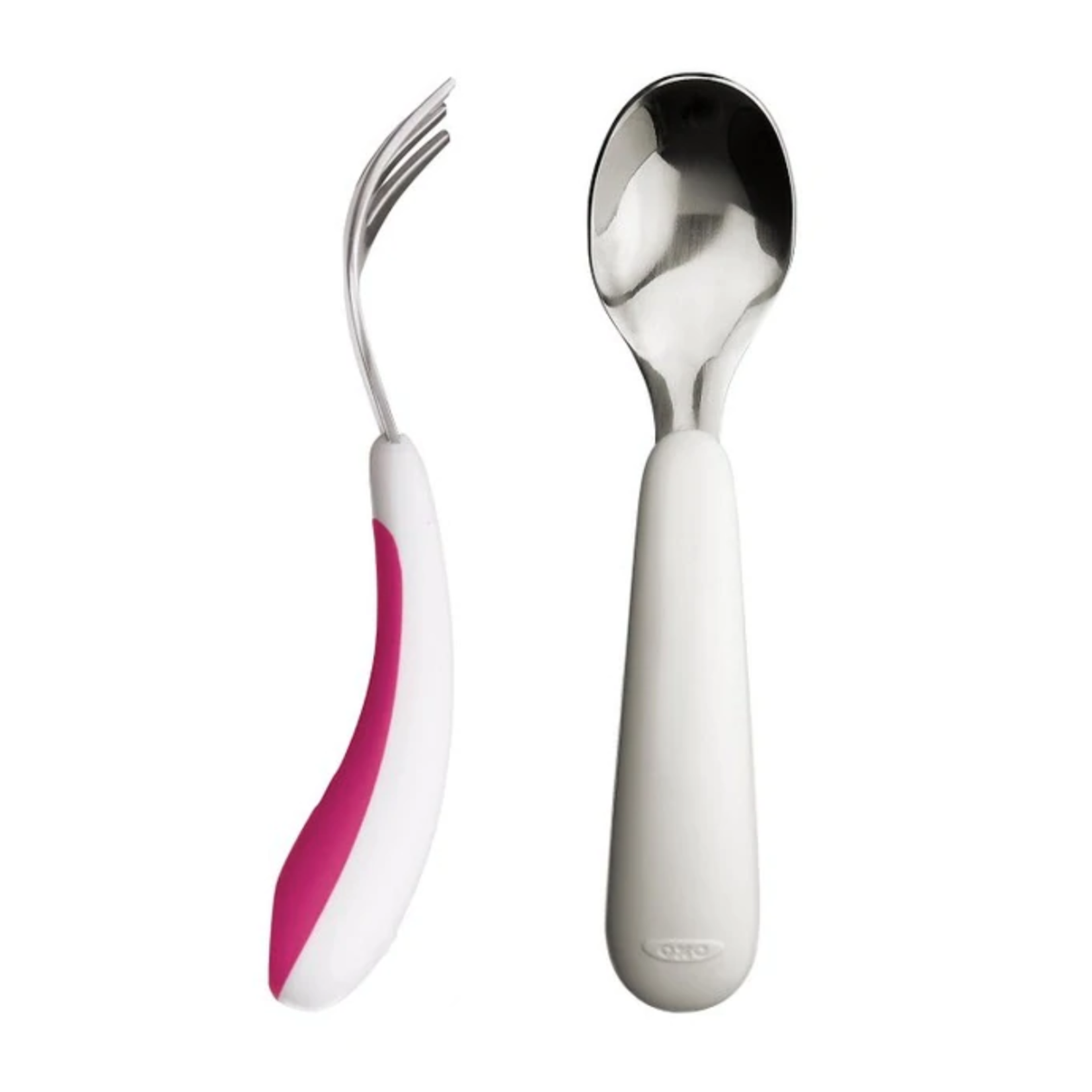 OXO Tot FORK & SPOON SET-PINK
