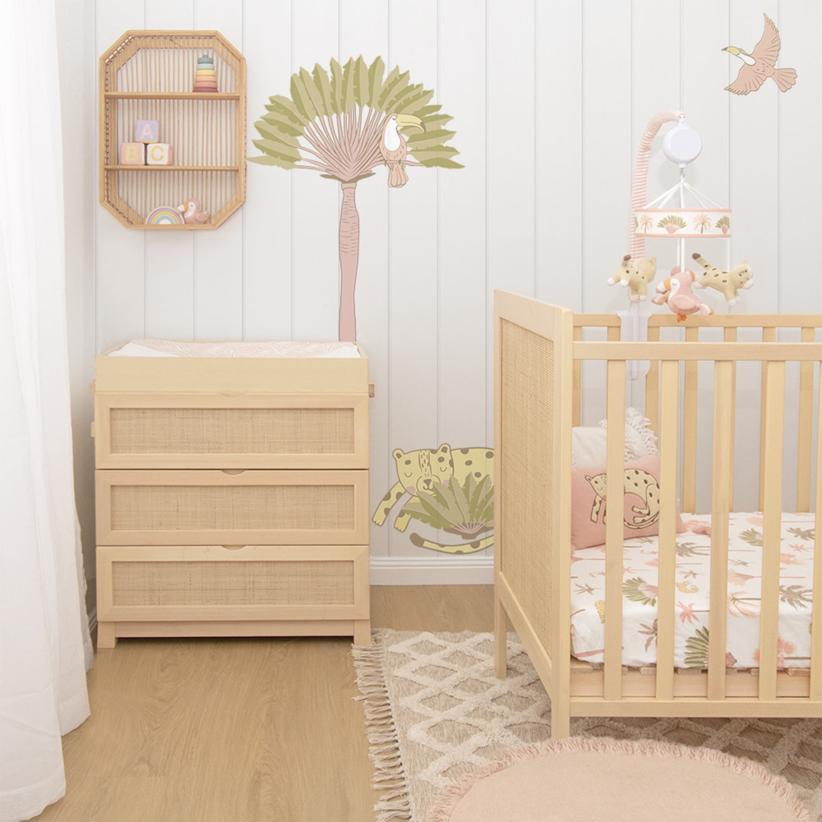 Living Textiles Musical Cot Mobile - Tropical Mia