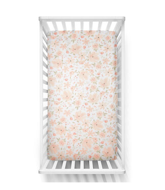 Living Textiles Cot Fitted Sheet - Meadow