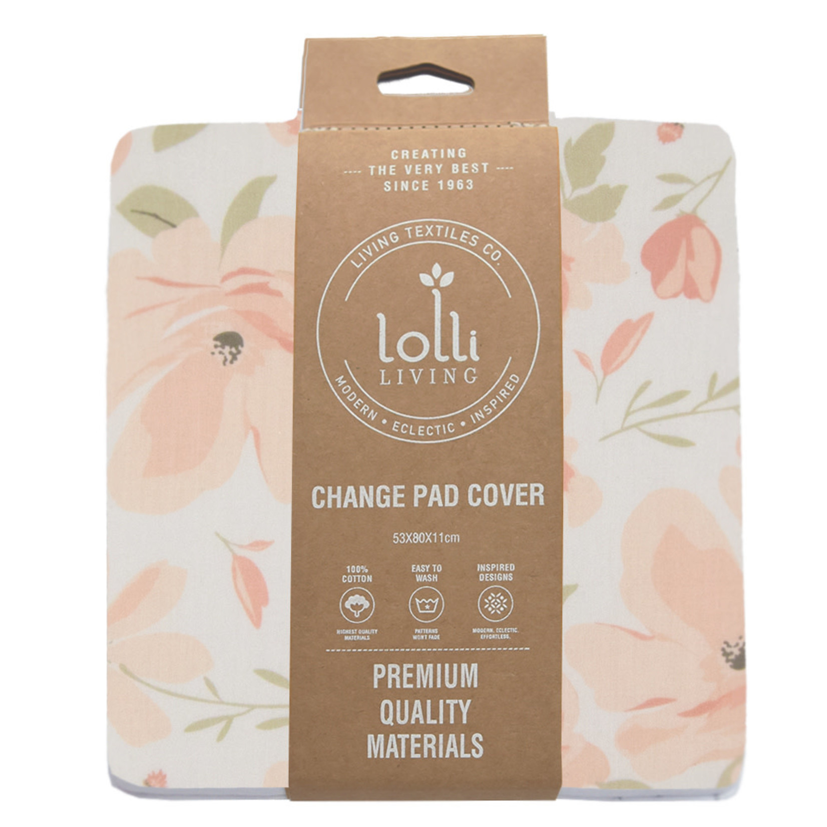 Living Textiles Change pad cover Meadow