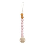 Hevea Natural Rubber Pacifier Holder-Powder Pink