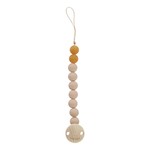 Hevea Natural Rubber Pacifier Holder-Sandy Nude