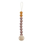 Hevea Natural Rubber Pacifier Holder-Tan Beige