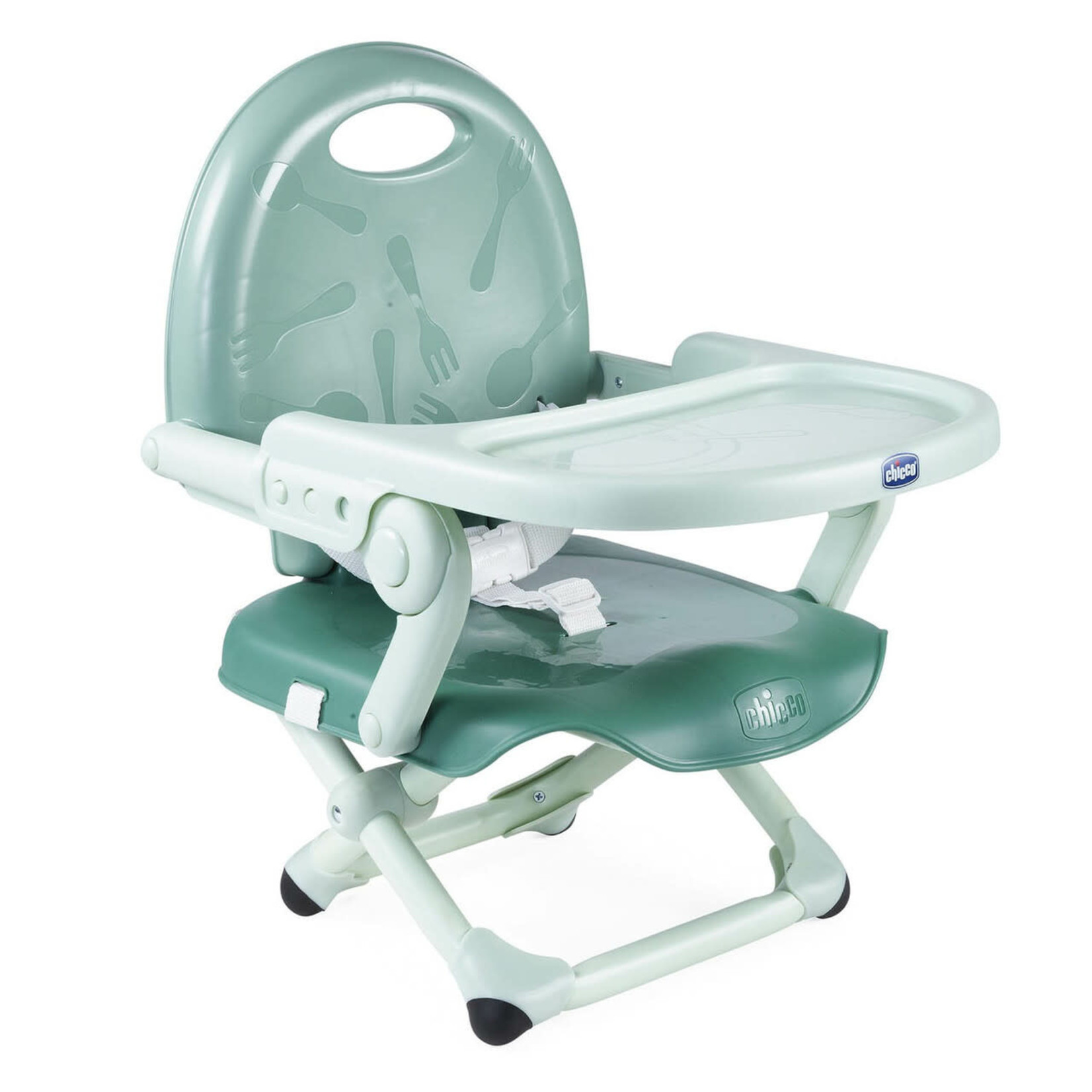 Chicco Booster Seat: Pocket Snack-Sage