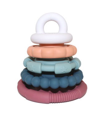 Jellystone Designs RAINBOW STACKER TEETHER & TOY-Earth