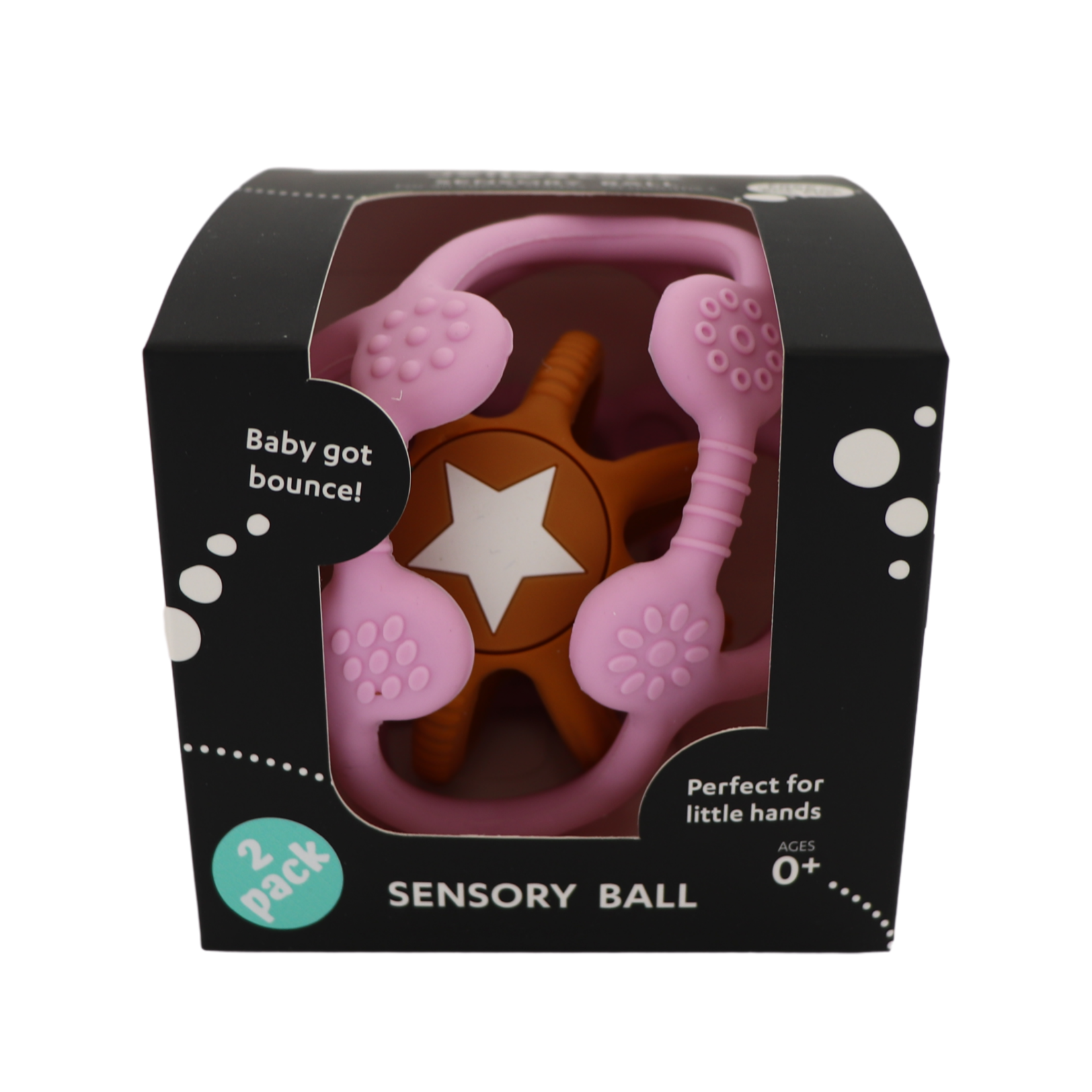 Jellystone Designs 2 PACK SENSORY BALL & FIDGET BALL-Bubblegum and Honey