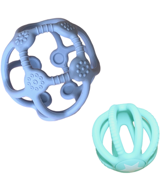 Jellystone Designs 2 PACK SENSORY BALL & FIDGET BALL-Soft Blue and soft mint