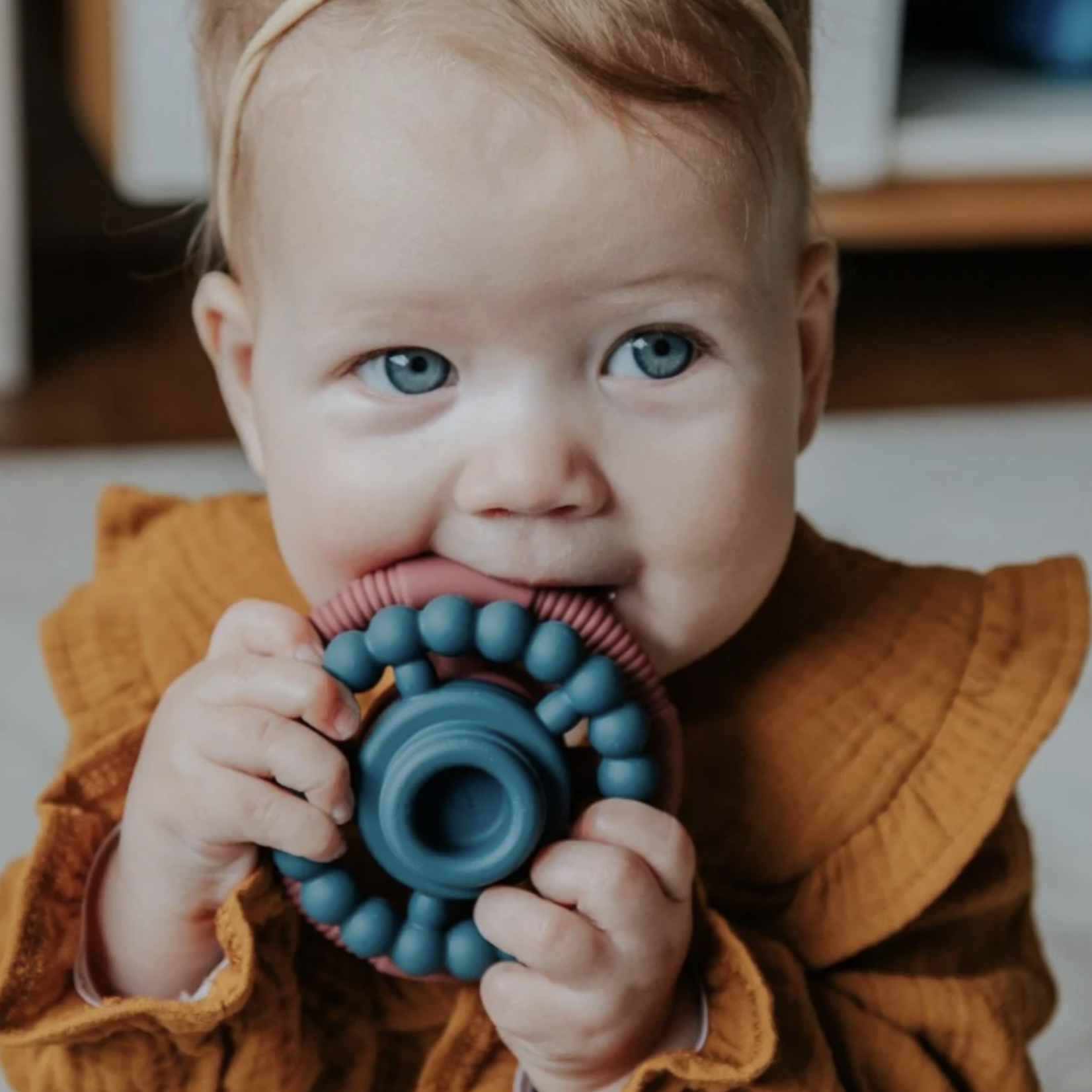 Jellystone Designs Rainbow Stacker and Teether Toy-Rainbow Bright