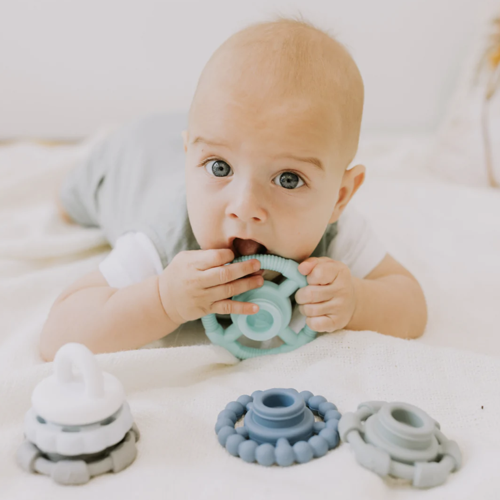 Jellystone Designs RAINBOW STACKER TEETHER & TOY-Earth