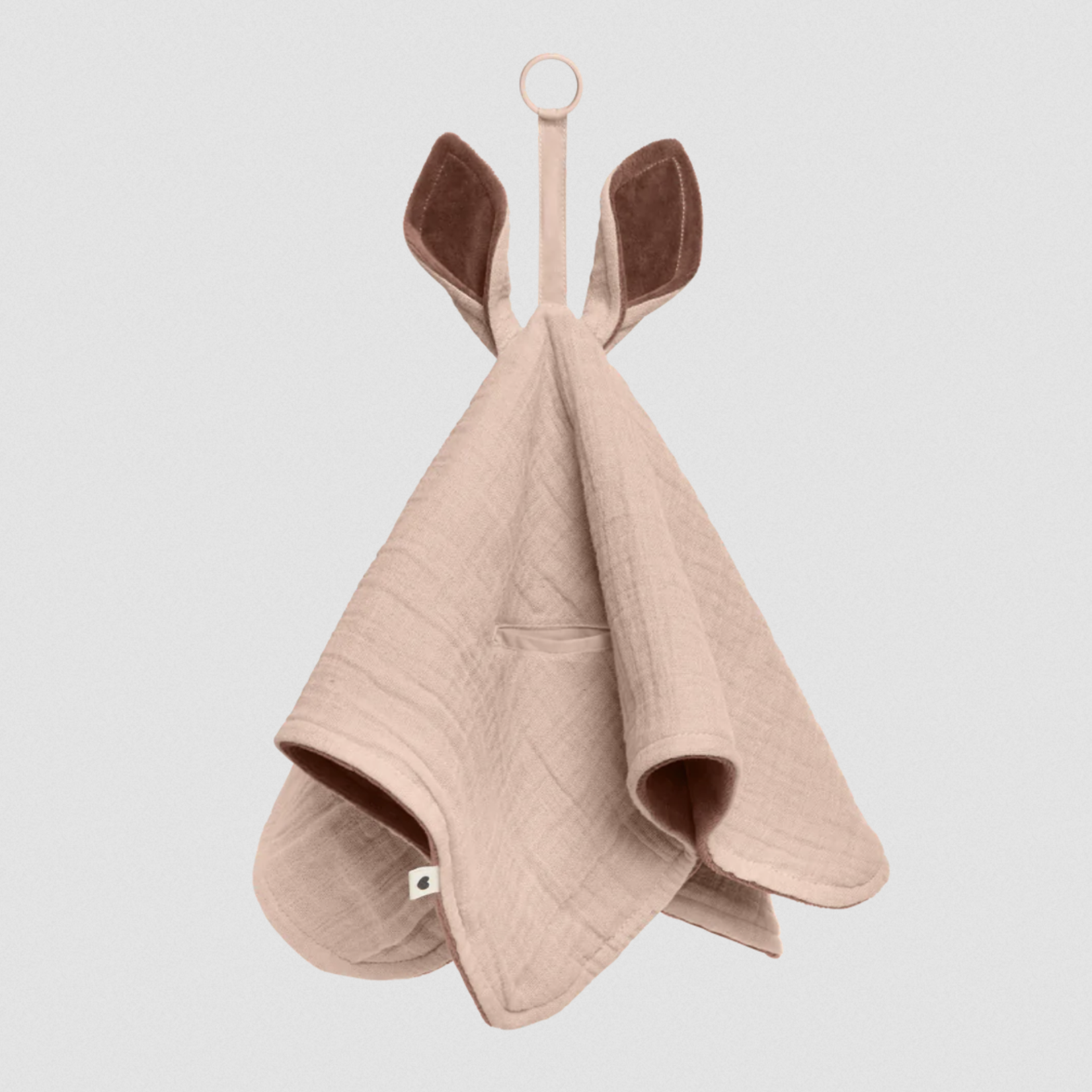 BIBS Kangaroo Cuddle Cloth-Blush&Woodchuck