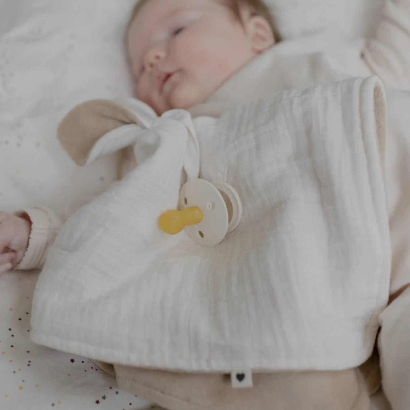 BIBS Kangaroo Cuddle Cloth-Ivory&Vanilla