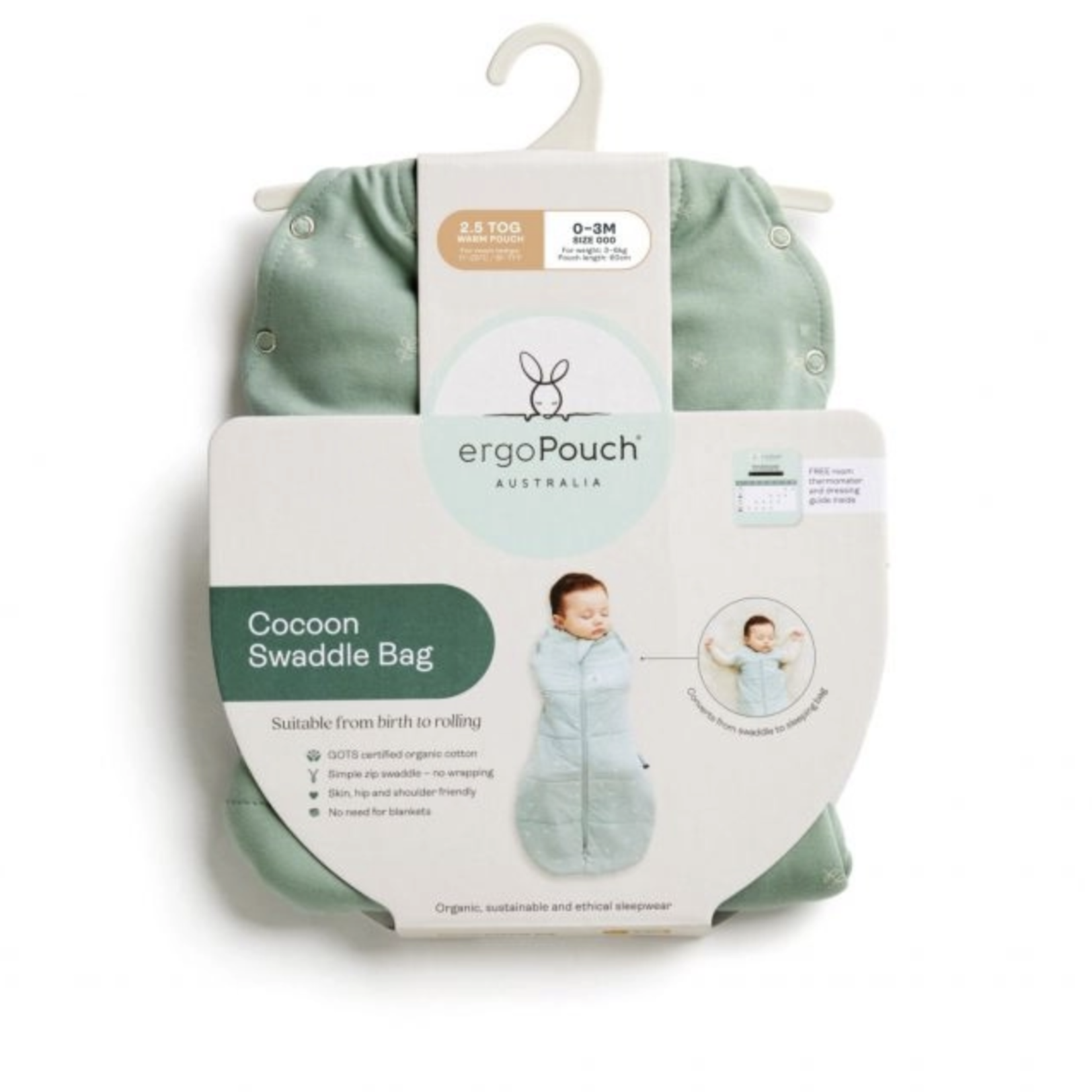 ergoPouch COCOON SWADDLE BAG 2.5TOG-CUTE FRUIT