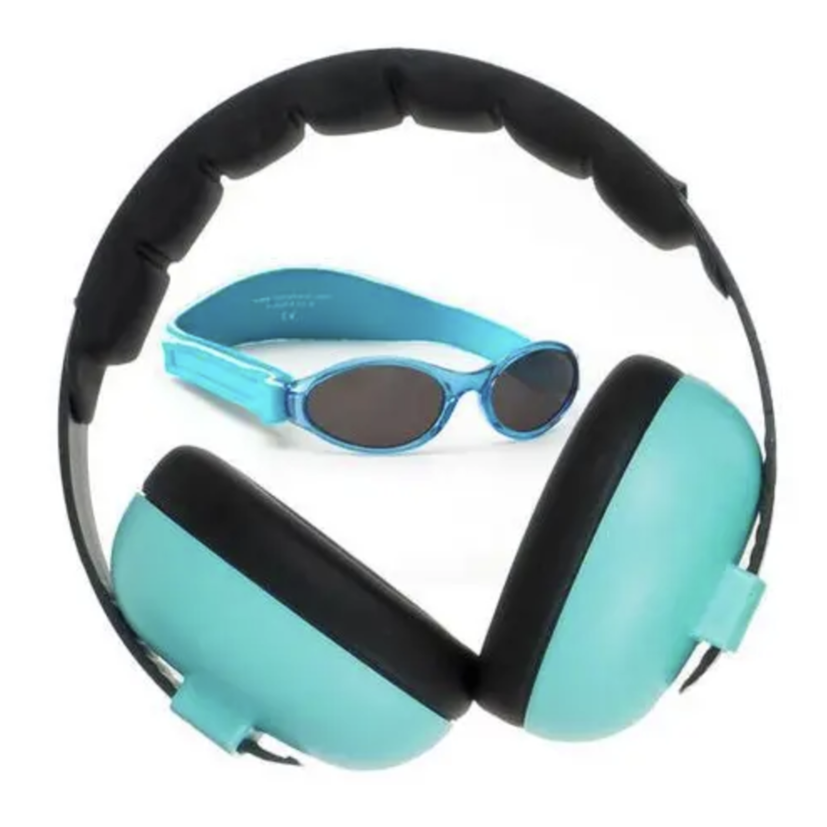 Baby Banz Sunglasses/Earmuff combo- Lagoon Blue