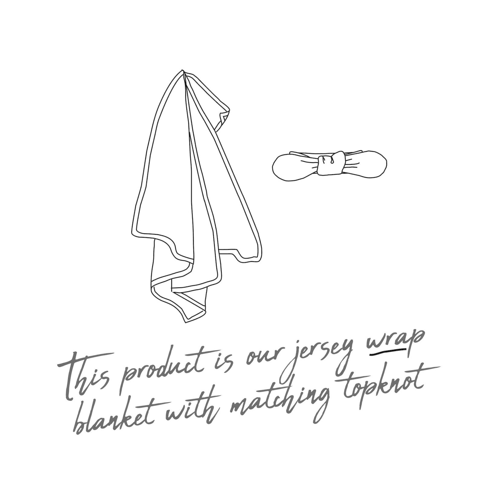 Snuggle Hunny Baby Jersey Wrap & Topknot Set-Jewel