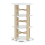 Boori Tidy Rotating Bookshelf-Barley White & Almond