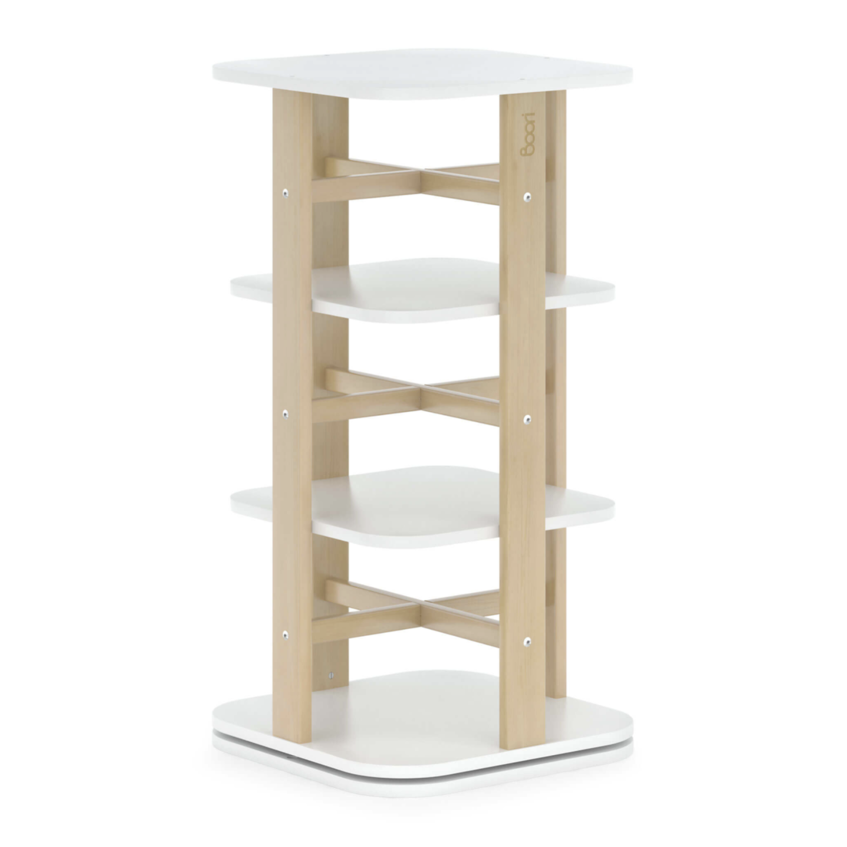 Boori Tidy Rotating Bookshelf-Barley White & Almond(BK-TIRBV22/BAAD)