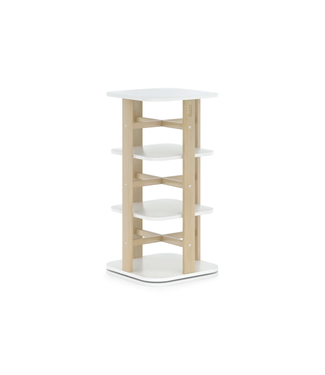 Boori Tidy Rotating Bookshelf-Barley White & Almond(BK-TIRBV22/BAAD)