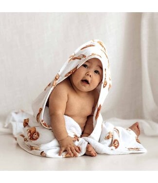 Snuggle Hunny Organic Hooded Baby Towel-Lion