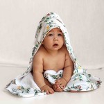 Snuggle Hunny Organic Hooded Baby Towel-Eucalypt