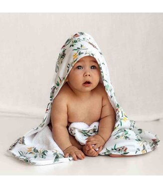 Snuggle Hunny Organic Hooded Baby Towel-Eucalypt