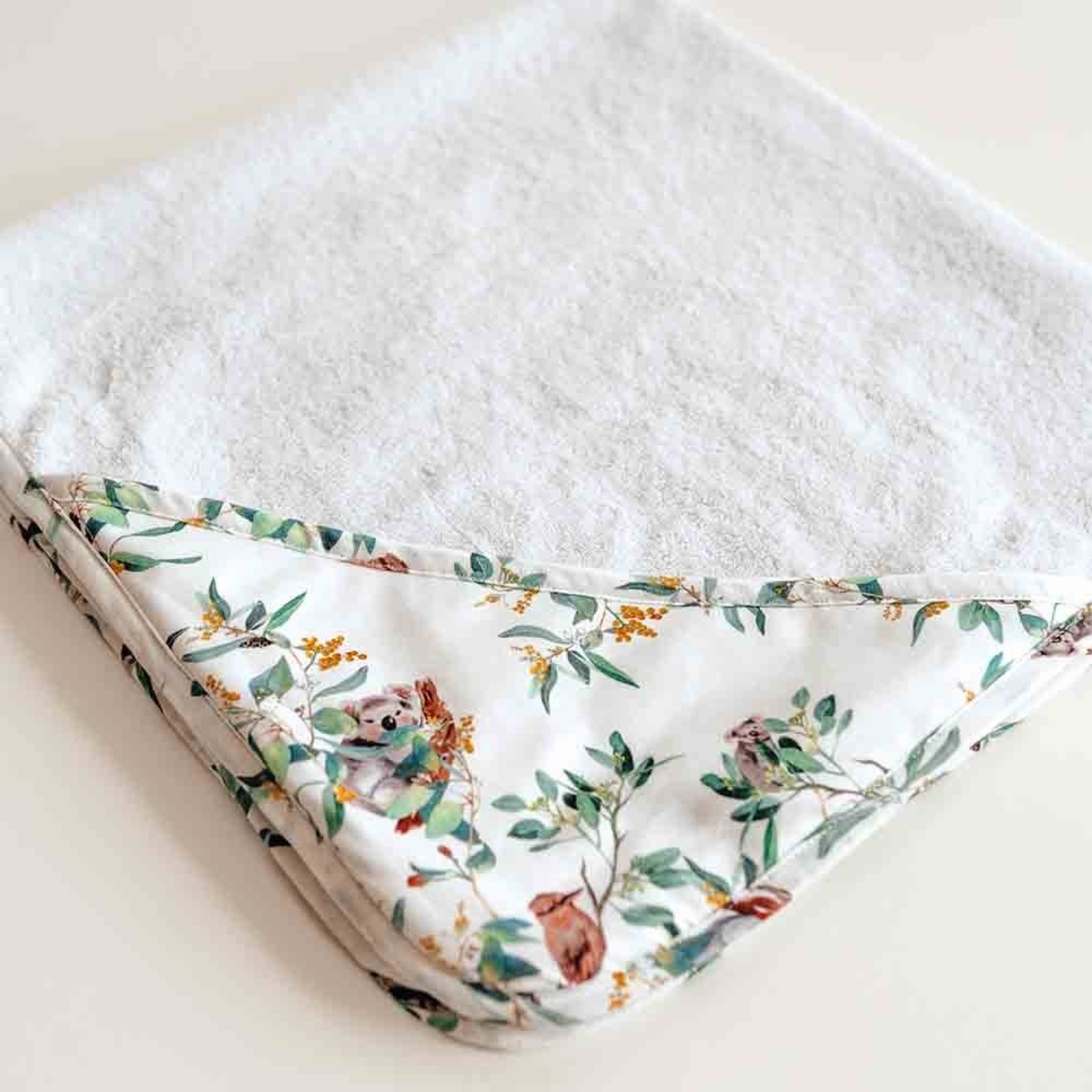 Snuggle Hunny Organic Hooded Baby Towel-Eucalypt