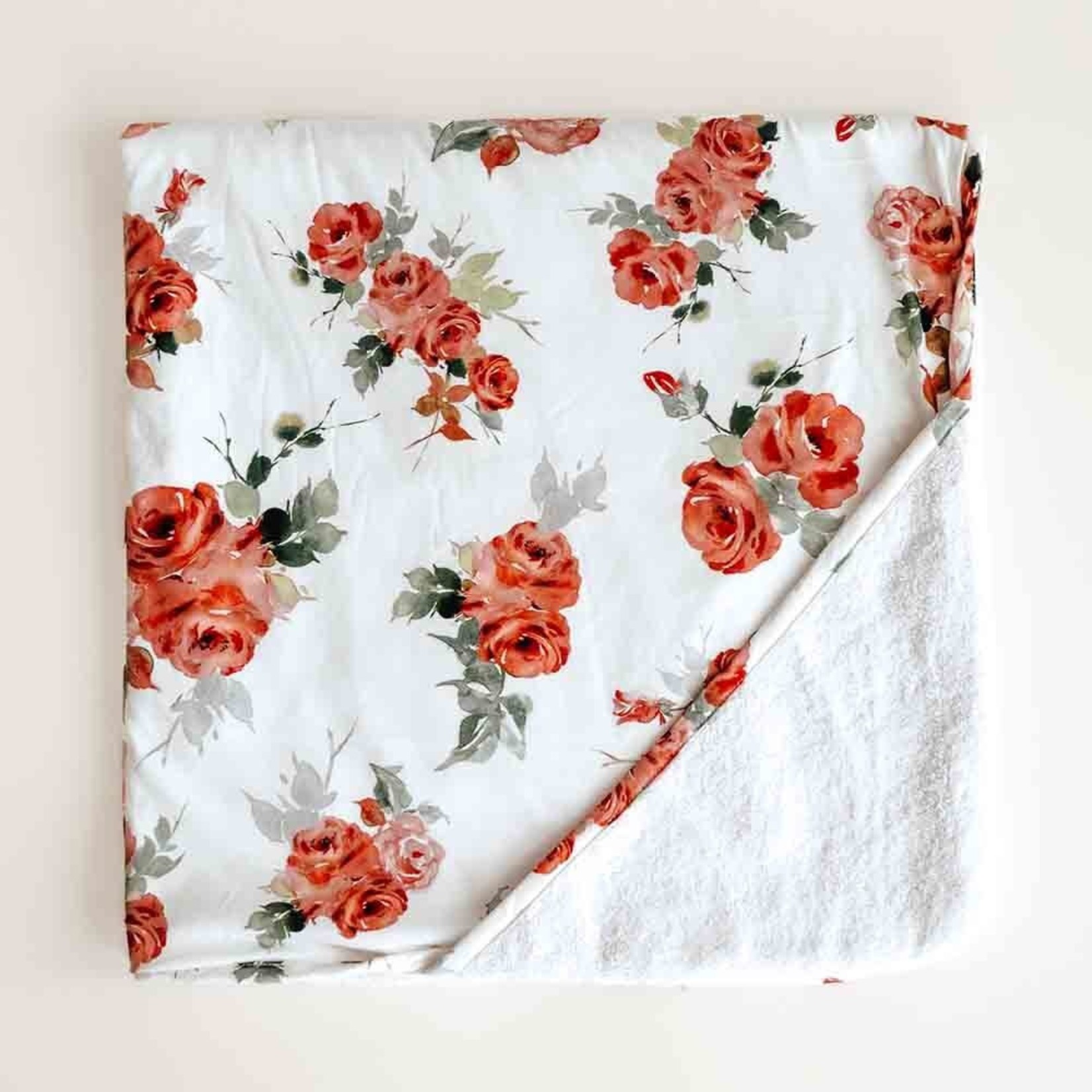 Snuggle Hunny Organic Hooded Baby Towel-Rosebud
