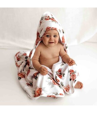 Snuggle Hunny Organic Hooded Baby Towel-Rosebud