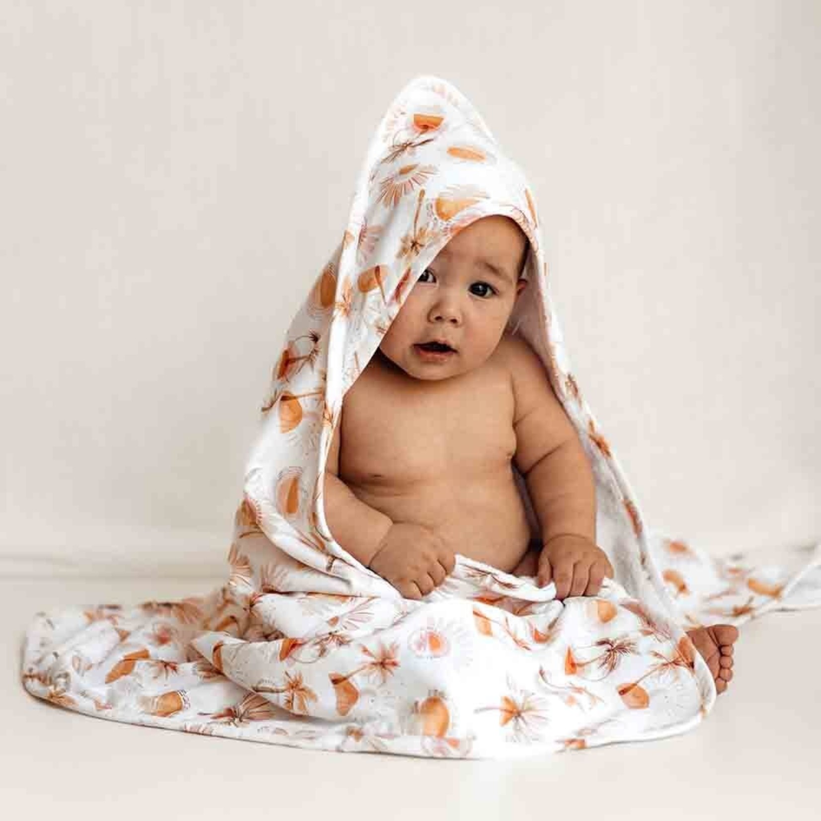 Snuggle Hunny Organic Hooded Baby Towel-Paradise