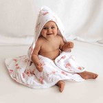 Snuggle Hunny Organic Hooded Baby Towel-Ballerina