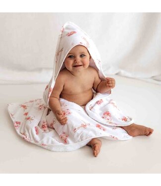 Snuggle Hunny Organic Hooded Baby Towel-Ballerina