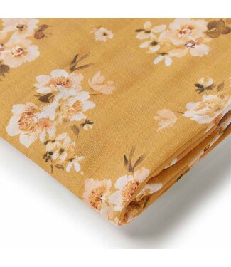 Snuggle Hunny Organic Muslin Wrap-Golden Flower