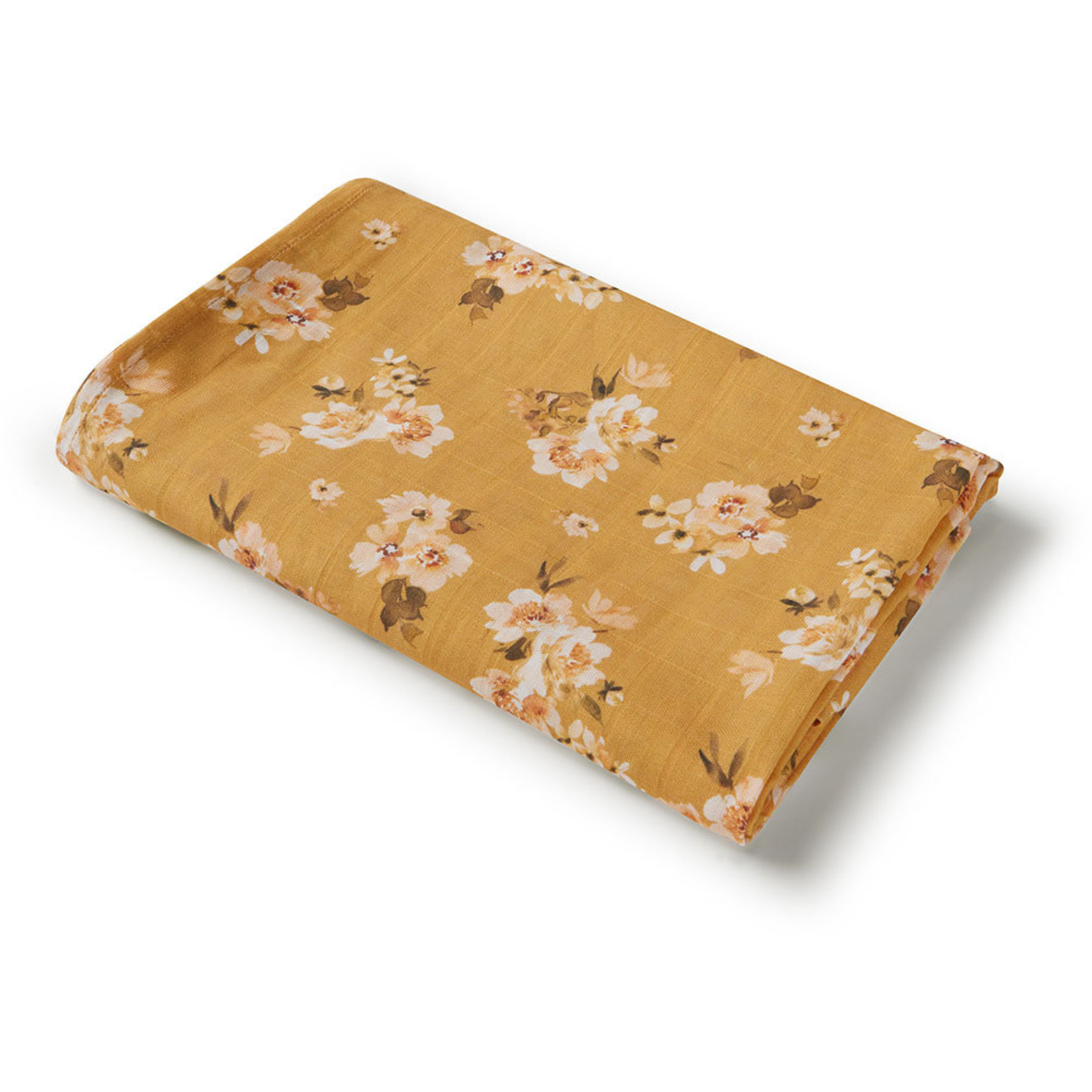 Snuggle Hunny Organic Muslin Wrap-Golden Flower