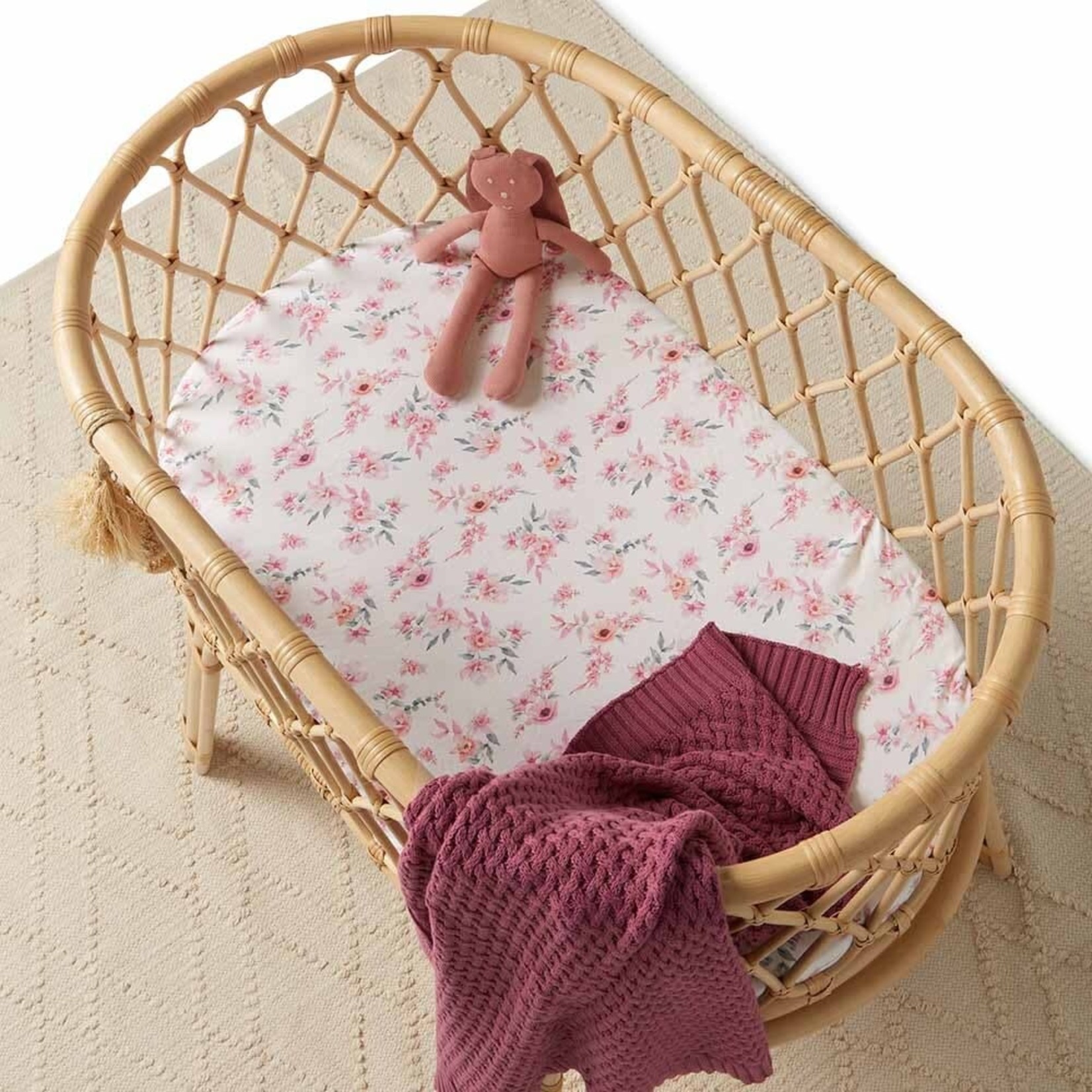 Snuggle Hunny Bassinet Sheet / Change Pad Cover Camille