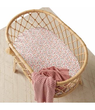 Snuggle Hunny Bassinet Sheet / Change Pad Cover Spring Floral