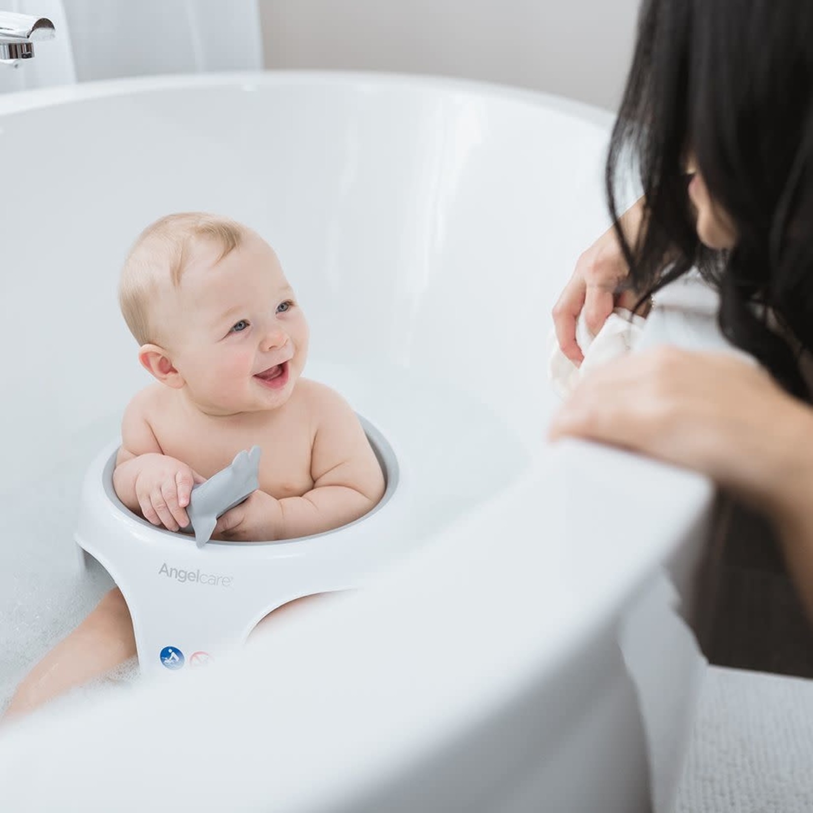 Angel Care Bath Seat (Ring) Light Grey