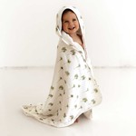 Snuggle Hunny Organic Hooded Baby Towel-Green Palm