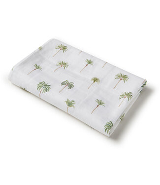 Snuggle Hunny Organic Muslin Wrap Green Palm