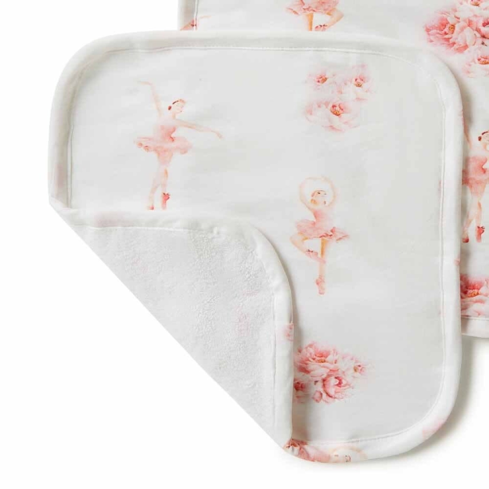 Snuggle Hunny Organic Wash Cloths(3 Pack)-Ballerina