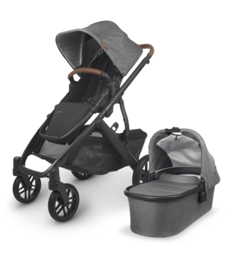 Uppababy VISTA V2 With Bassinet - Charcoal Melange/Carbon (Greyson)+Bonus Gift Value $152.9