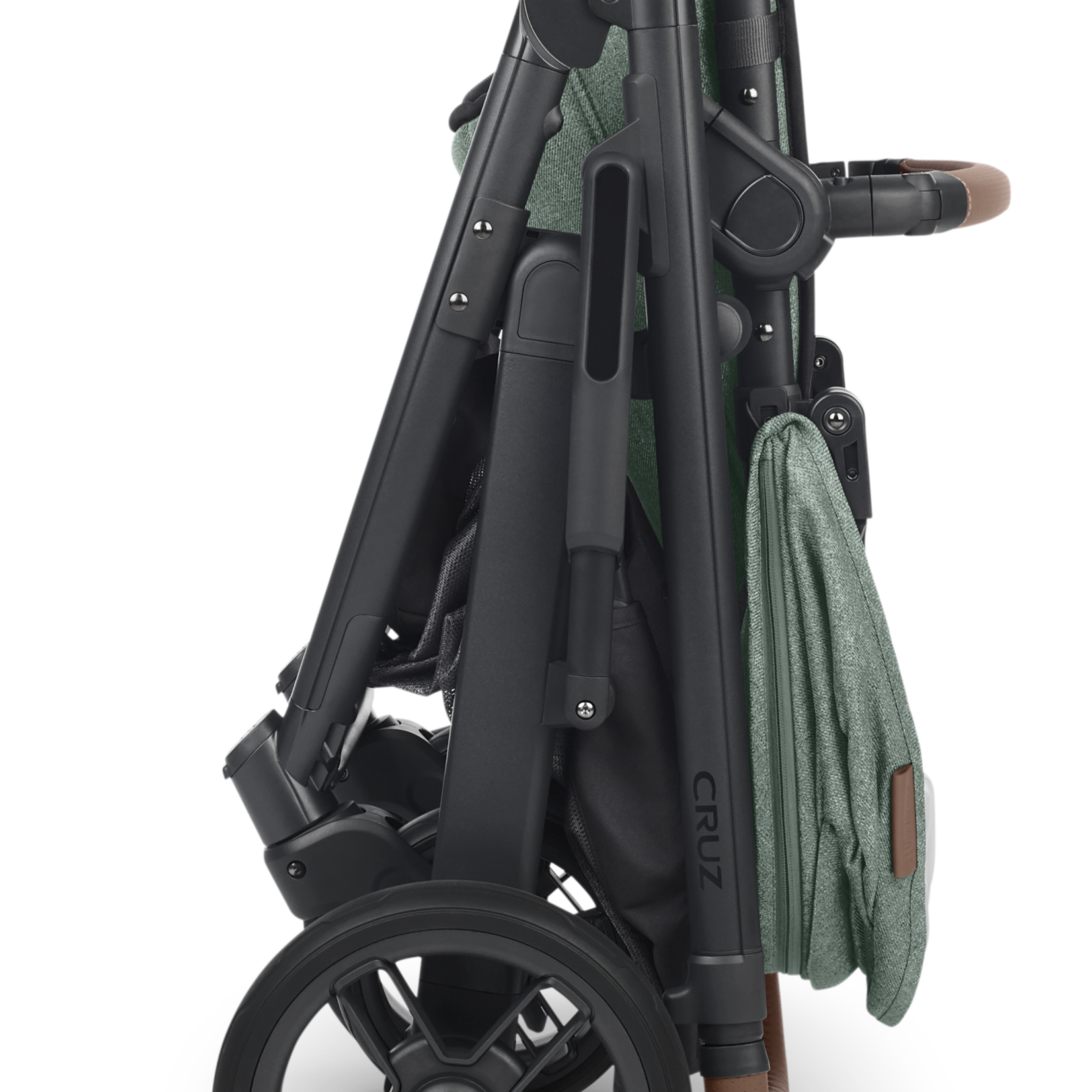 Uppababy CRUZ V2 Stroller -GWEN (green mélange/carbon/saddle leather