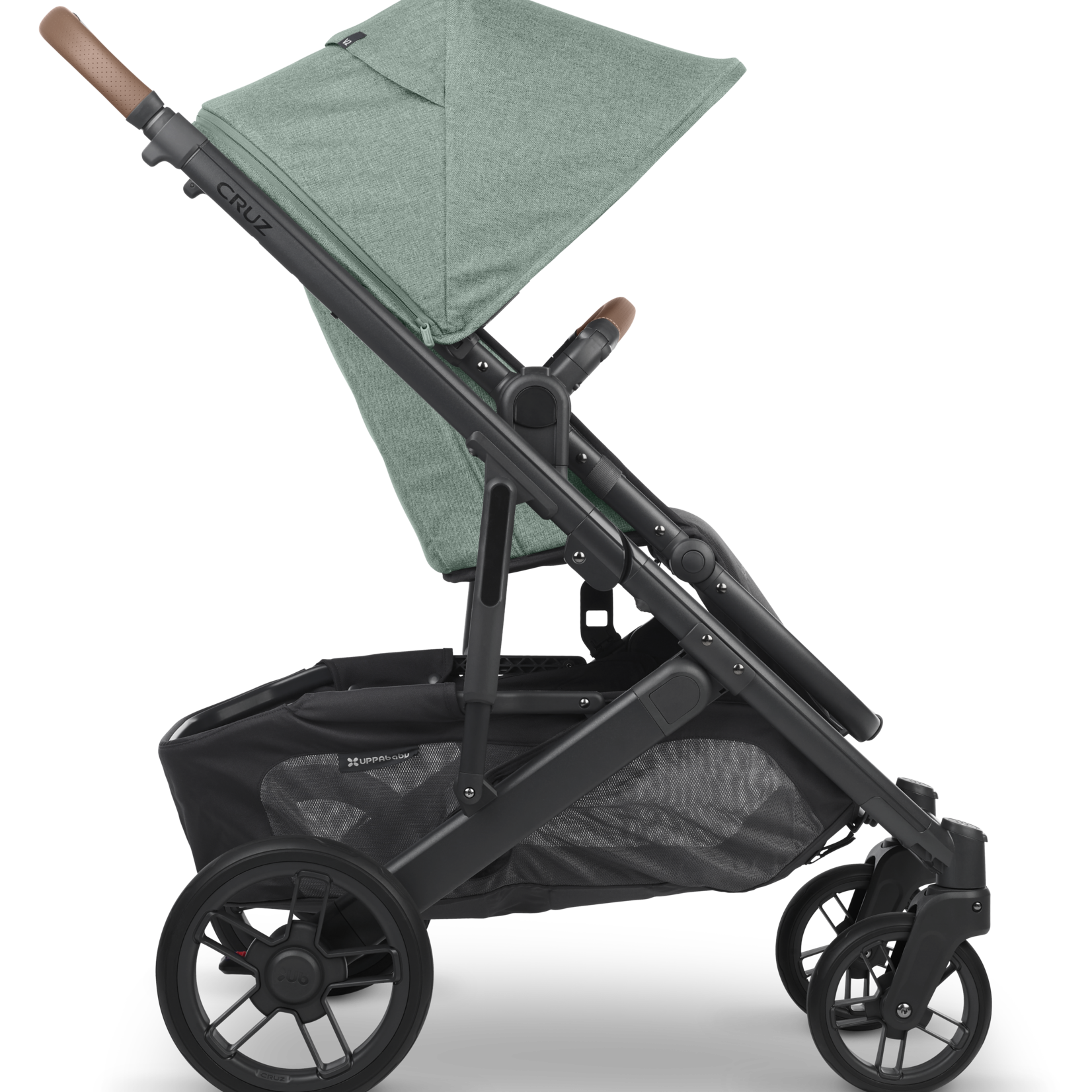 Uppababy CRUZ V2 Stroller -GWEN (green mélange/carbon/saddle leather
