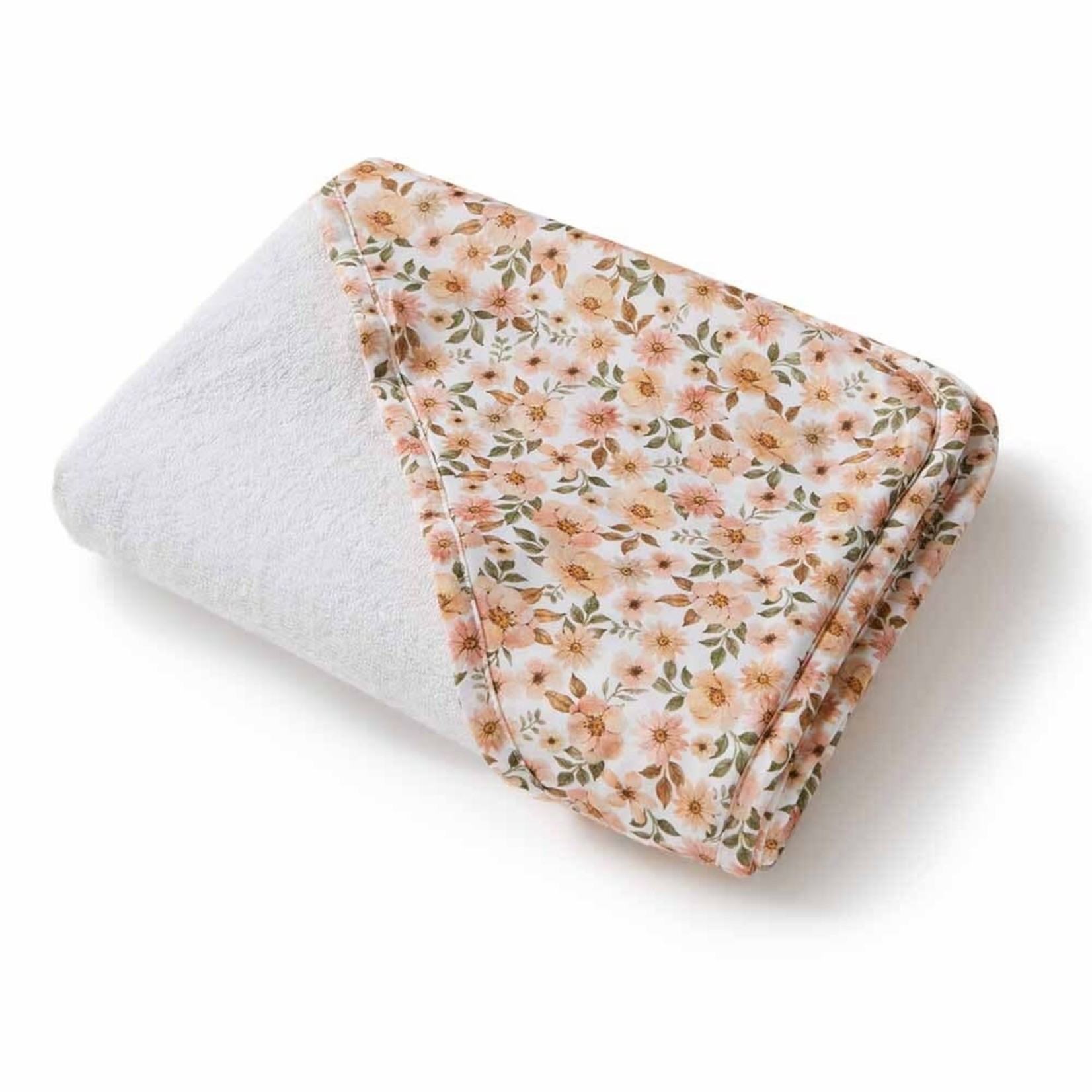 Snuggle Hunny Organic Hooded Baby Towel-Spring Floral