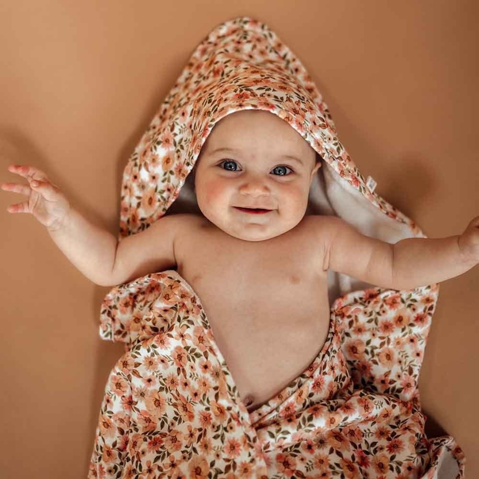 Snuggle Hunny Organic Hooded Baby Towel-Spring Floral
