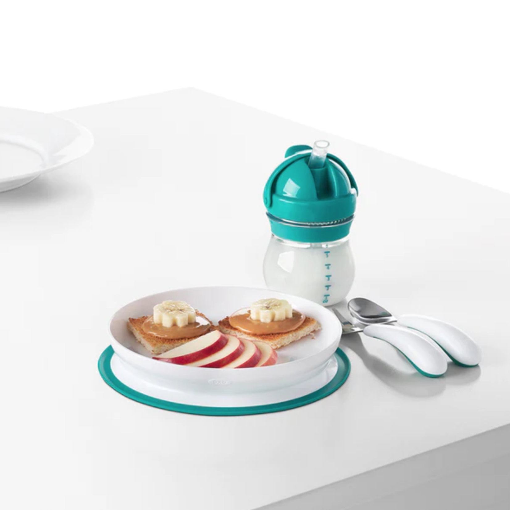 OXO Tot STICK & STAY SUCTION PLATE TEAL