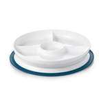OXO Tot STICK & STAY DIVIDED PLATE NAVY